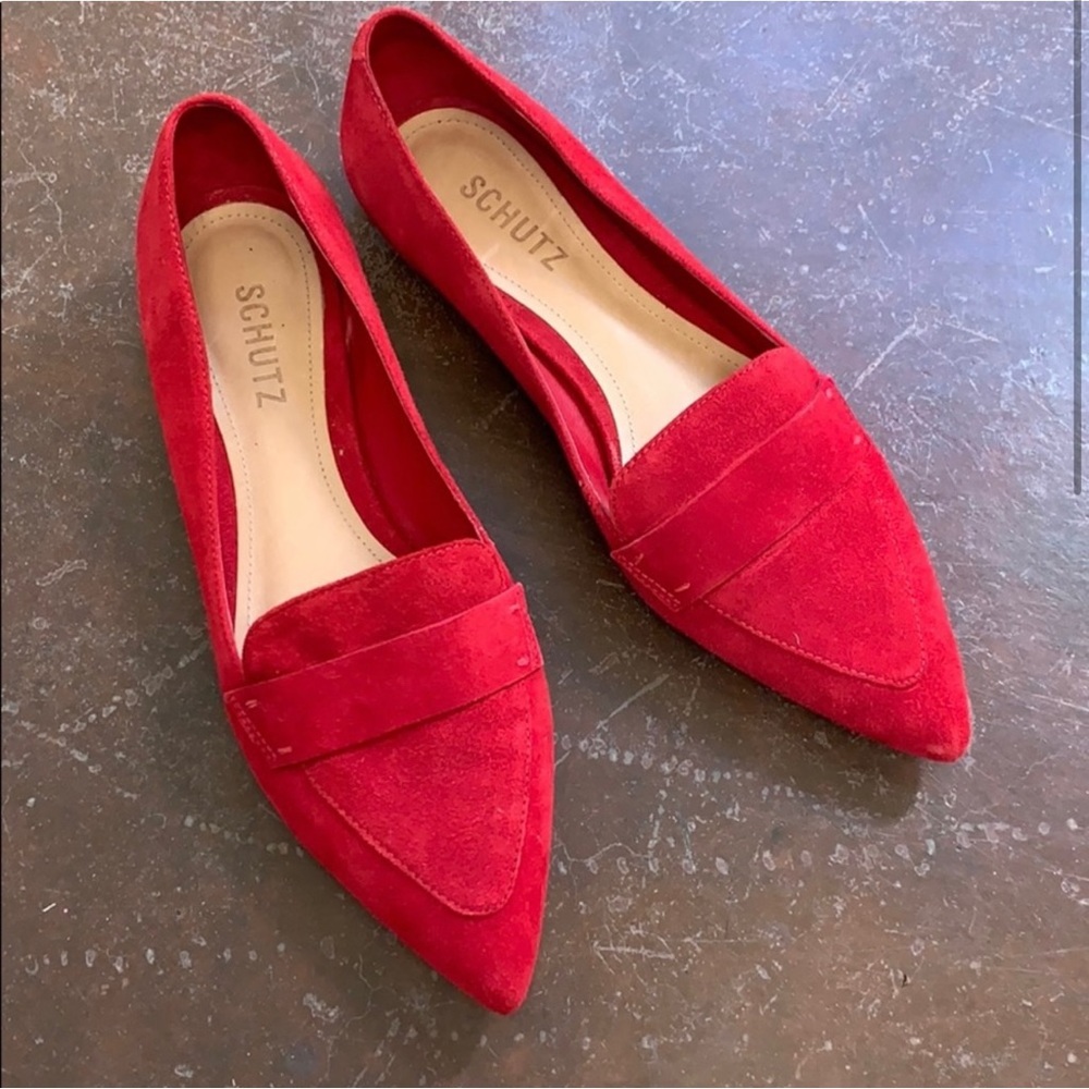 Zara red flats
